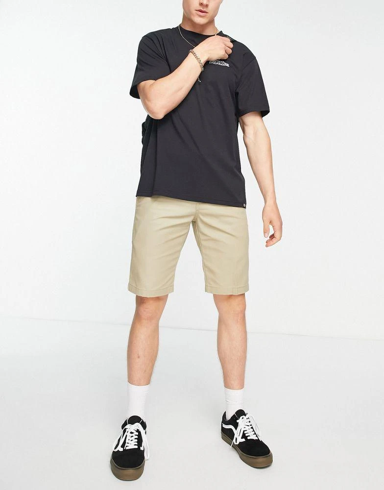 DICKIES Dickies slim fit shorts in beige tan 3