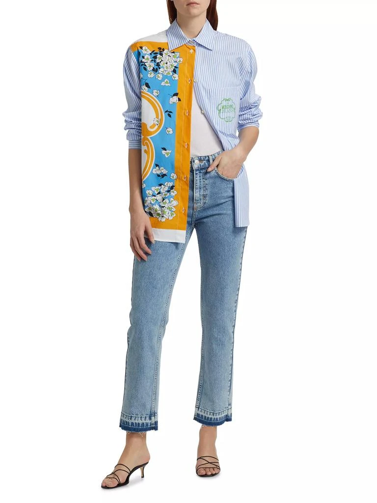 Moschino Jeans Patchwork Cotton Blouse 2