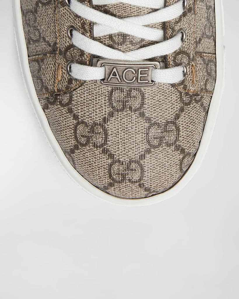 Gucci Ace Monogram Canvas Low-Top Sneakers 5