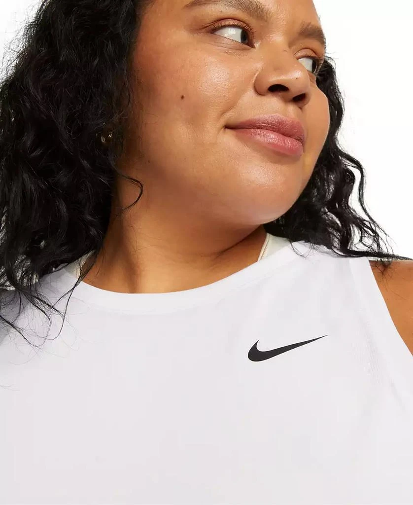 NIKE Dri-FIT Plus Size Racerback Curved-Hem Tank Top 3