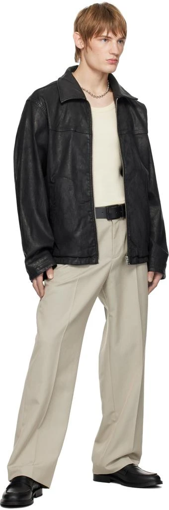 Hugo Boss Black Coated Denim Jacket 4