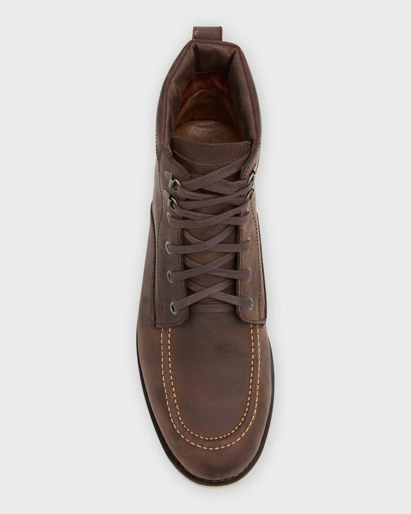 Peter Millar Men's Alpine Descent Leather Hiking Boots 6
