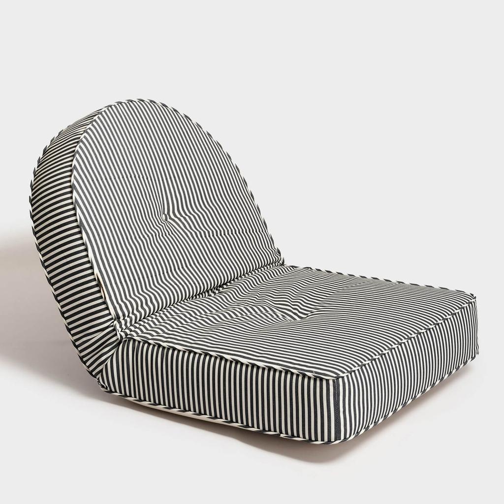 Business & Pleasure Business & Pleasure Reclining Pillow Lounger - Navy Stripe