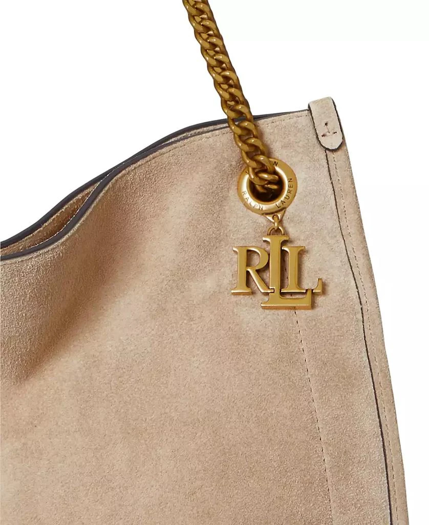 Ralph Lauren Suede Large Bradley Shopper Tote Bag 7