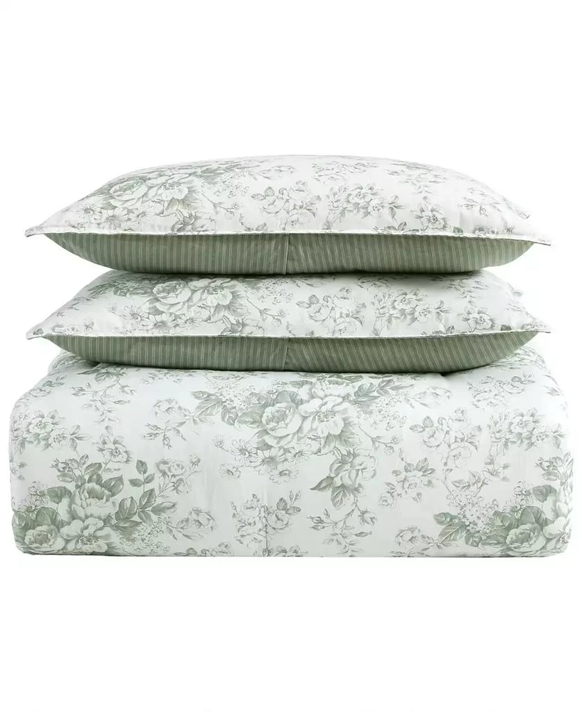 Laura Ashley Toile Delight Reversible 5-Pc. Comforter Set 7