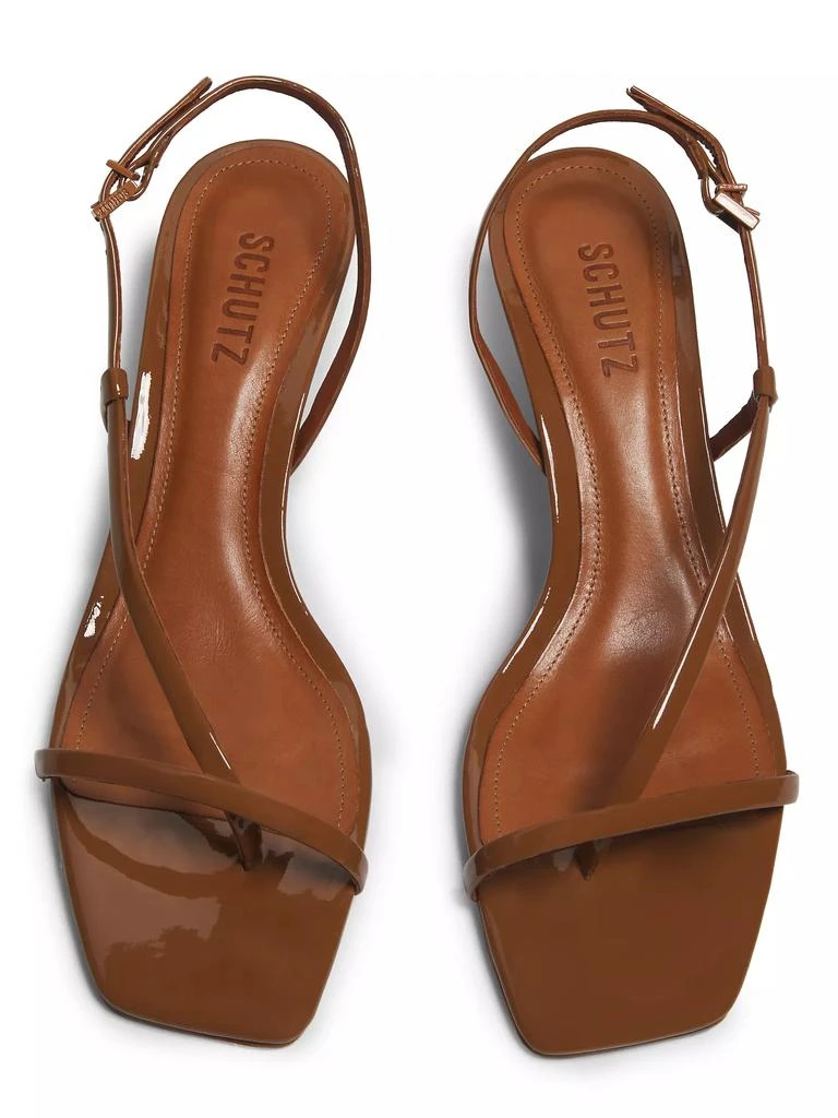 Schutz Heloise Patent Leather Sandals 4