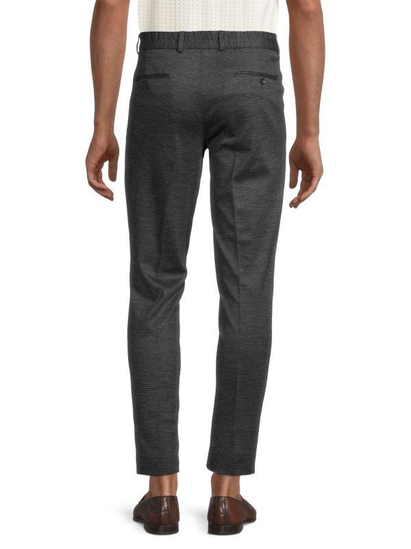 Jack Victor Houndstooth Wool Blend Pants