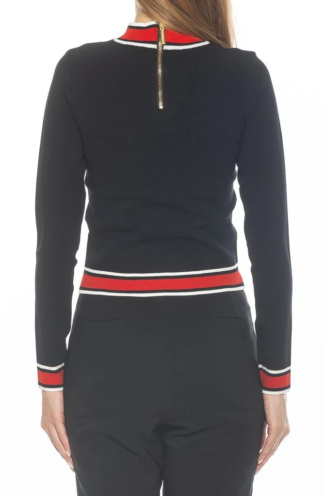 ALEXIA ADMOR Kiley Stripe Crop Sweater 2