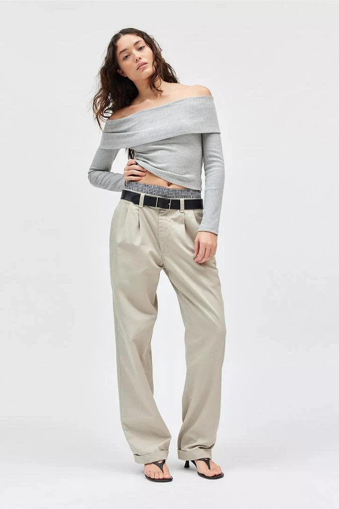 Silence + Noise Silence + Noise Whitney Foldover Long Sleeve Top 2