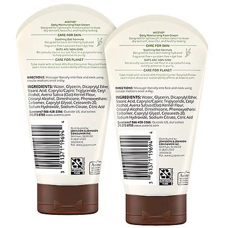 Aveeno Aveeno Daily Moisturizing Face Cream, 5 oz., 2 pk.