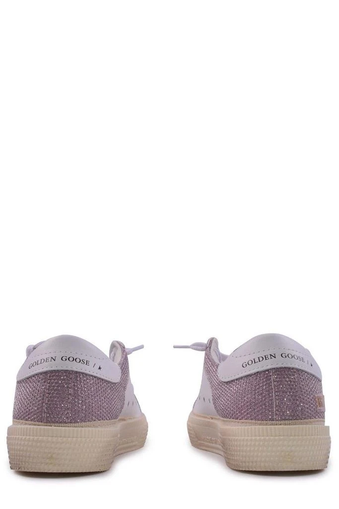 Golden Goose Glitter-detailed Round Toe Sneakers 4