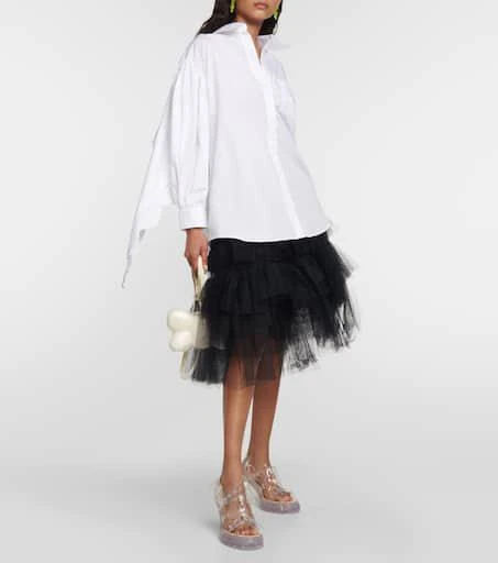 Simone Rocha Embroidered cotton shirt 2