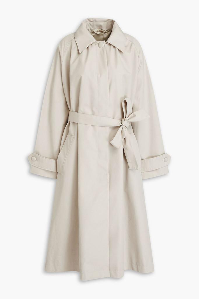 Officine Générale Ophelia pleated twill raincoat