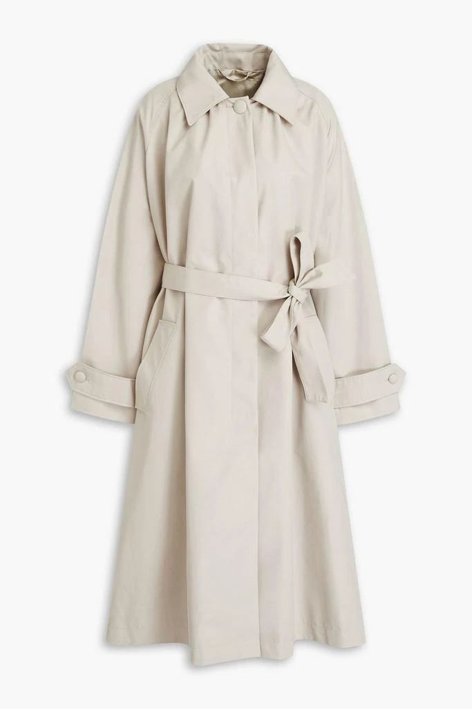 OFFICINE GÉNÉRALE Ophelia pleated twill raincoat 1