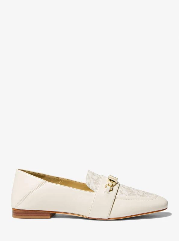 Michael Kors Tiffanie Leather and Empire Signature Logo Mule 2