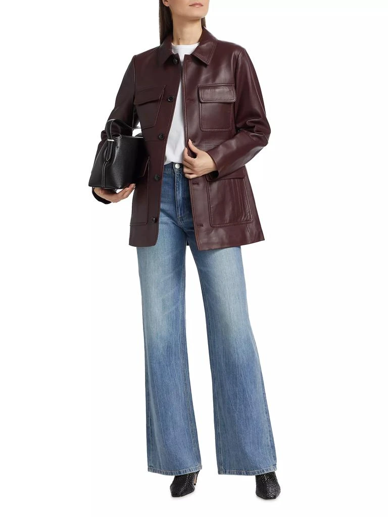 FRAME Leather Safari Jacket 2