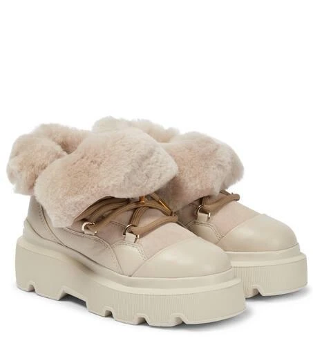 INUIKII Endurance shearling-lined suede boots 7