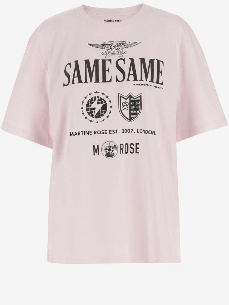 Martine Rose Cotton T-shirt With Logo 1
