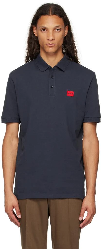 Hugo Boss Navy Slim-Fit Polo 1