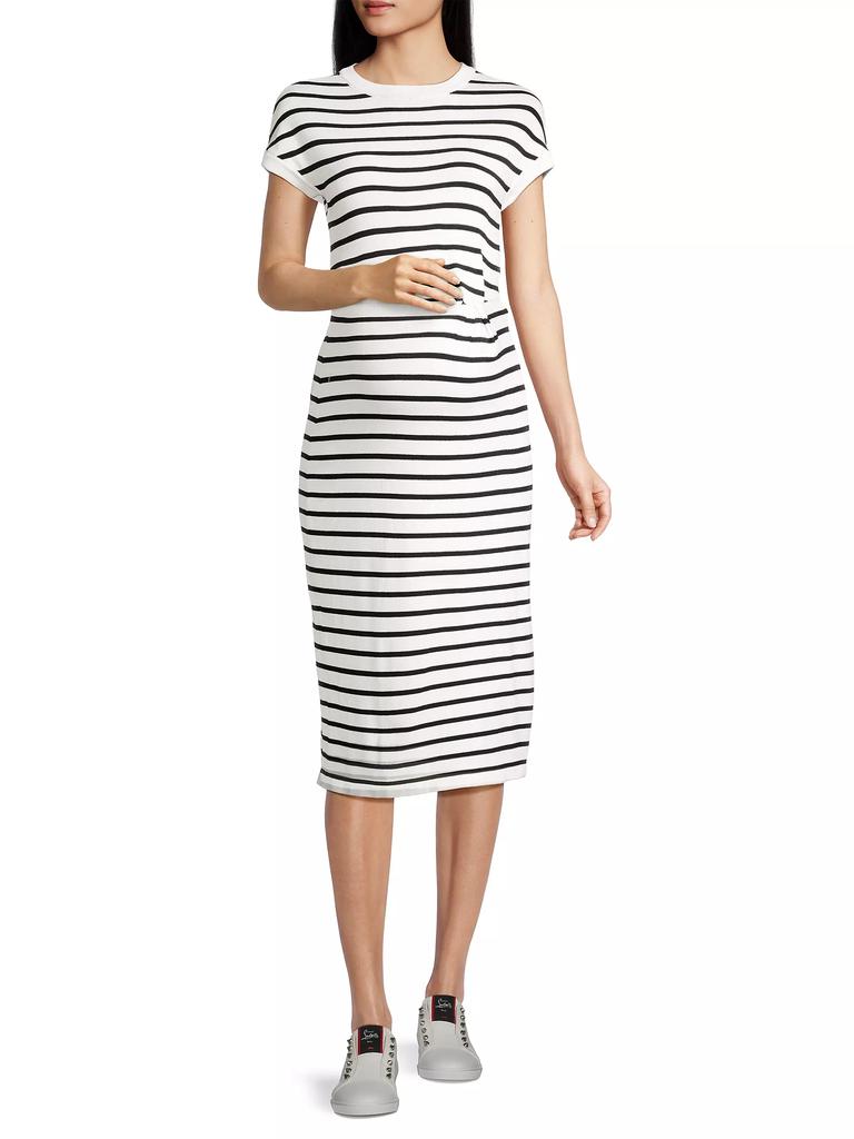 Nom Maternity Lydia Striped Maternity Dress