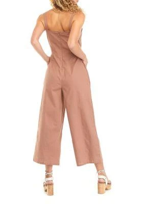 Derek Heart Heart Juniors Sleeveless Striped Cutout Gaucho Jumpsuit 2