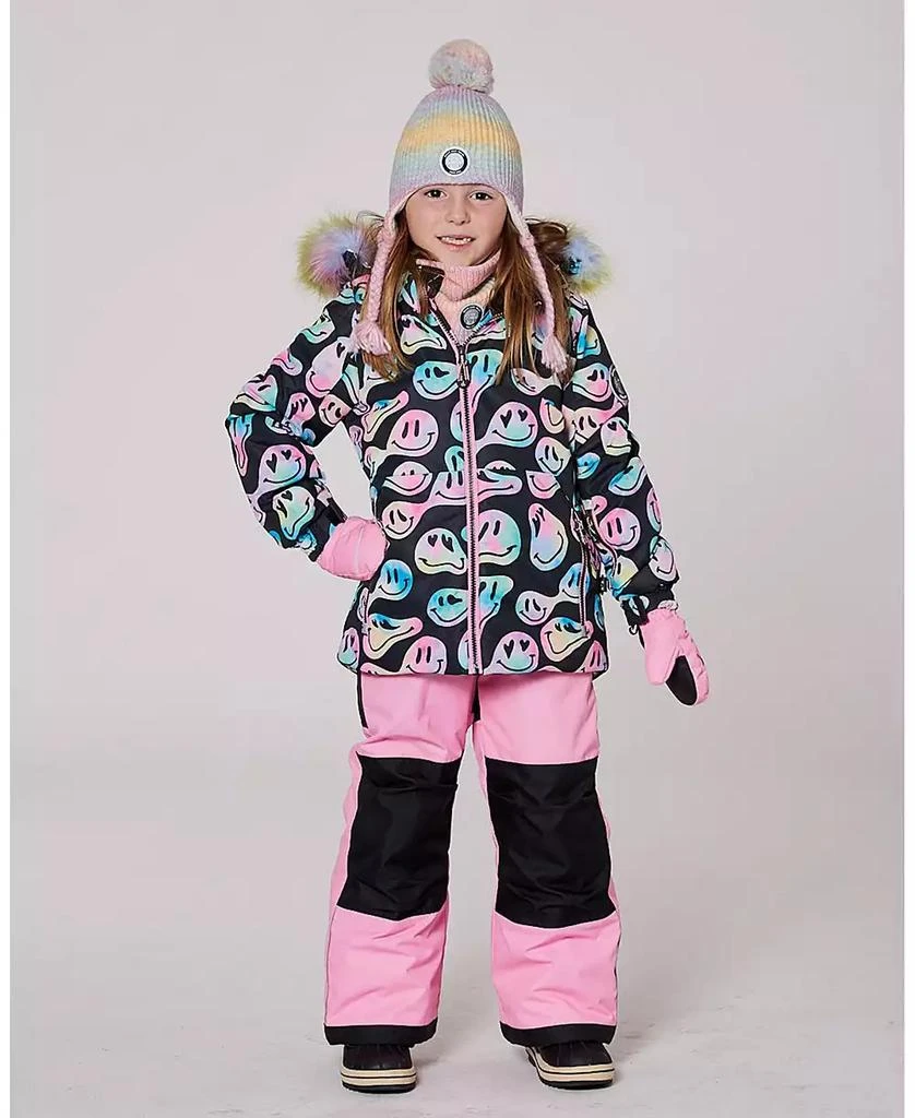 Deux par Deux Girl Two-Piece Play Snowsuit with Printed Jacket Pink - Toddler|Child 7