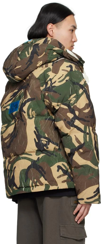 AAPE Multicolor Moonface Camo Hooded Down Jacket 3