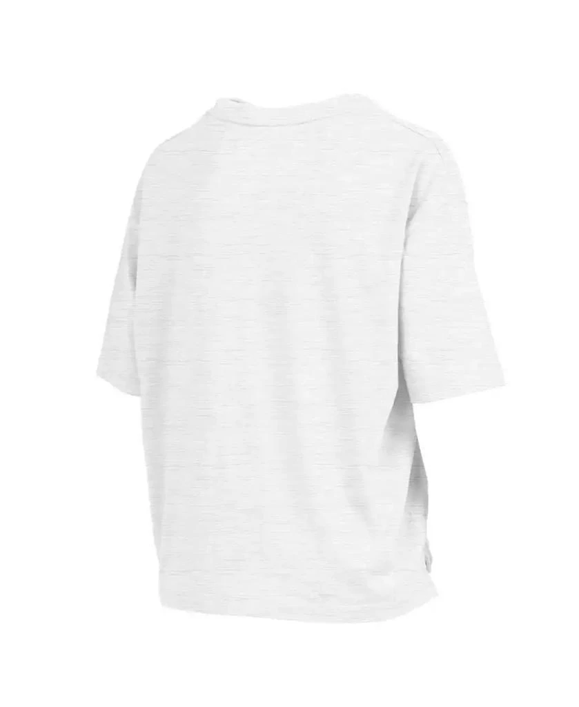 Pressbox Women's White Clemson Tigers Harmony Oversized T-Shirt 2