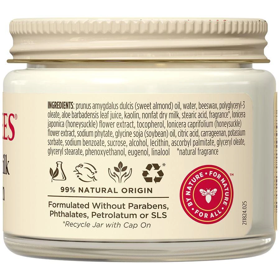 Burt's Bees Almond Milk Beeswax Hand Cream Jar 4