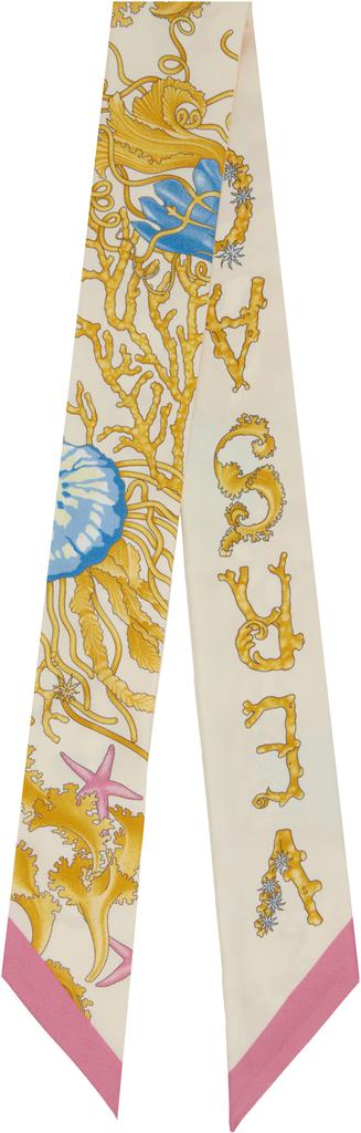 Versace VERSACE TREASURE LARGE SILK FOULARD - Scarves