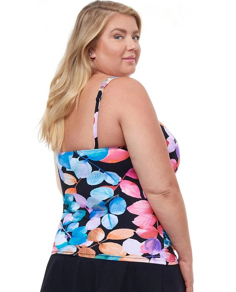 Profile by Gottex Plus Size Shirred Underwire Tankini Top 3