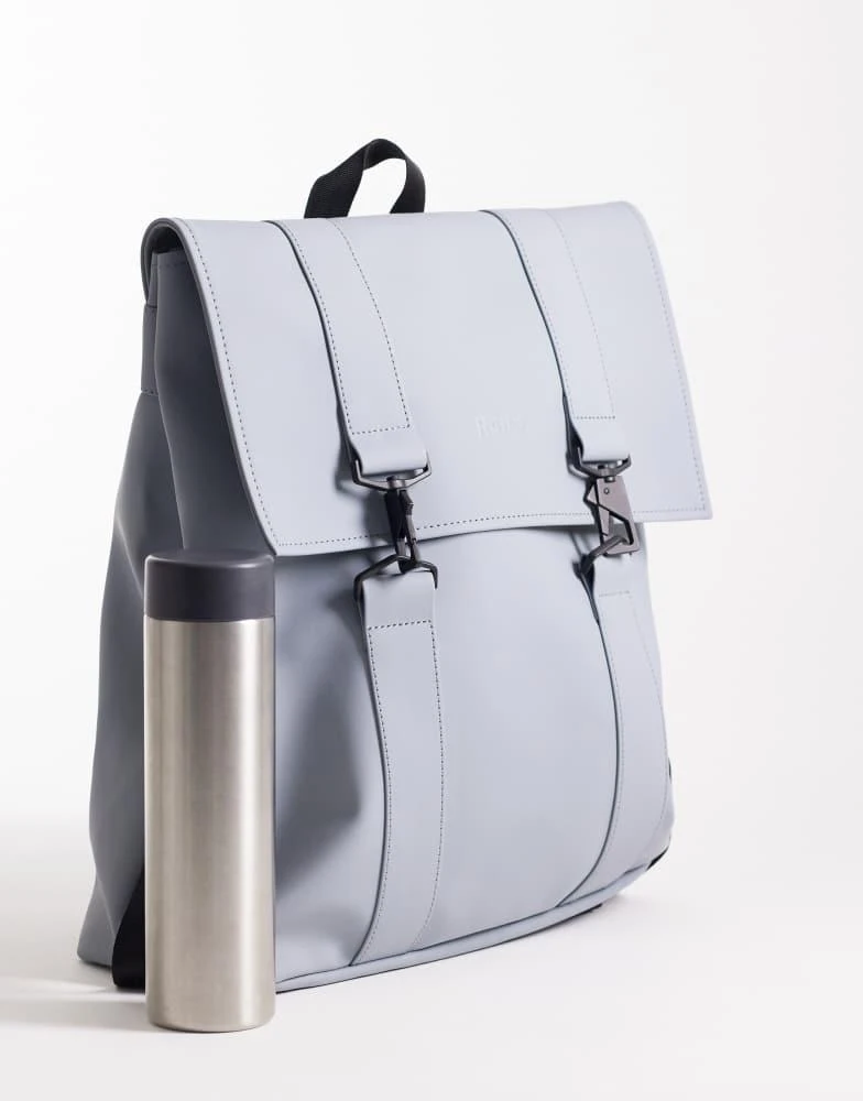 RAINS Rains 13300 MSN waterproof backpack in light blue 2