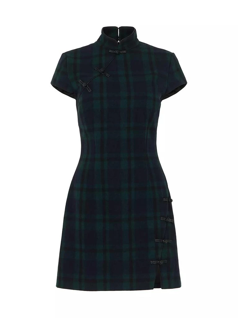SAU LEE Wendy Plaid Wool-Blend Minidress - Dresses & Skirts - Free Shipping  - BeyondStyle