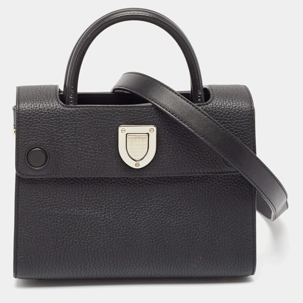 Dior Dior Black Leather Mini Diorever Top Handle Bag 1