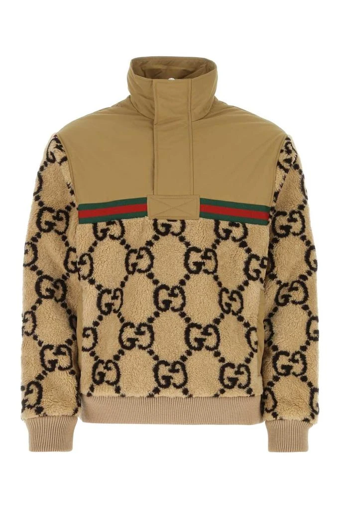 Gucci Gucci Monogrammed Contrasting Teddy Jacket 1