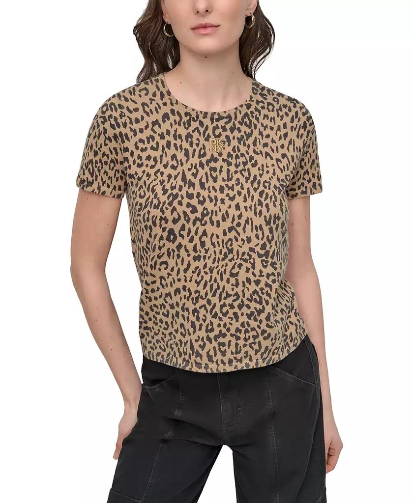 DKNY Petite Animal Print Short-Sleeve T-Shirt