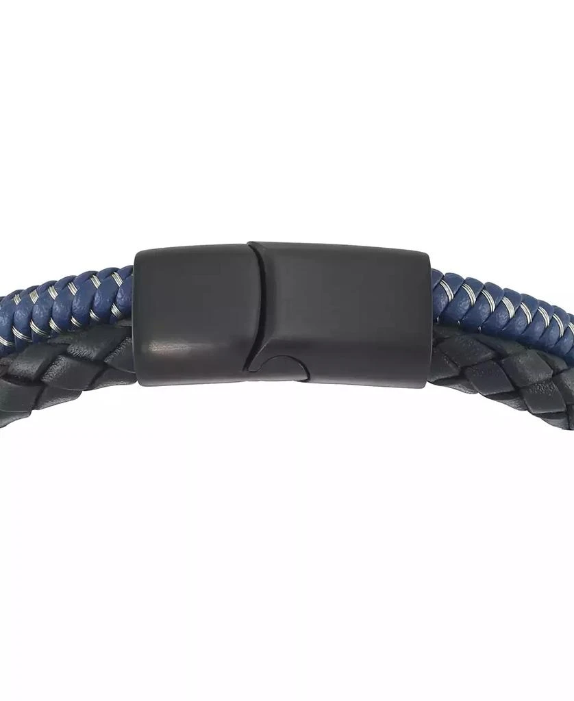 LEGACY for MEN by Simone I. Smith Men's Multi-Tone Fiber Double Row Band in Black Ion-Plated Stainless Steel 3