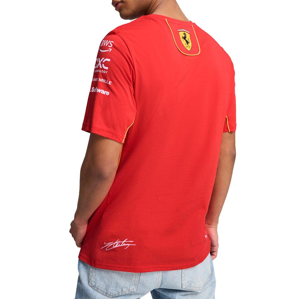 Puma Scuderia Ferrari Leclerc Logo Crew Neck Short Sleeve T-Shirt