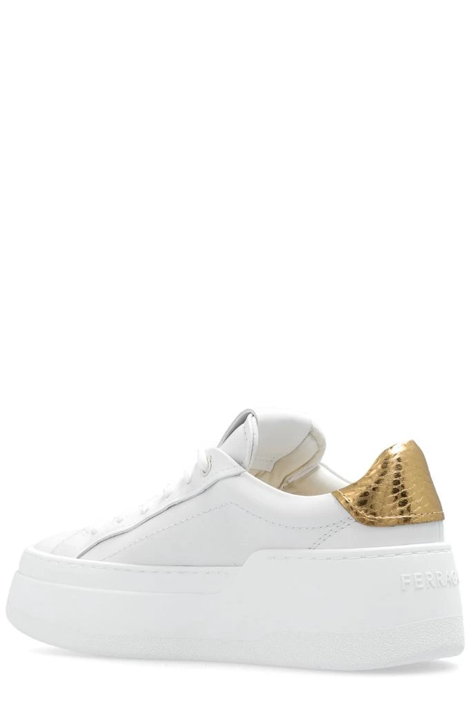 Salvatore Ferragamo Ferragamo Lace-Up Wedge Sneakers 3