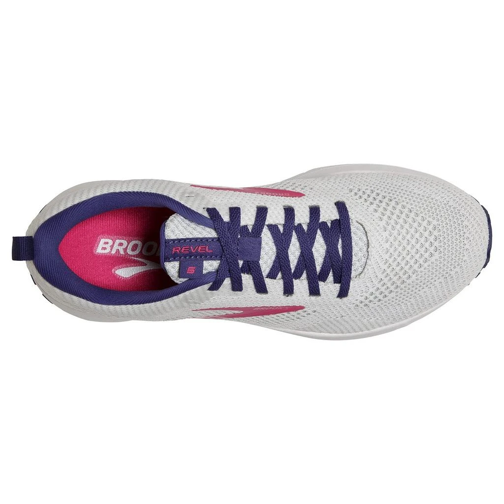 Brooks Brooks Revel 5 120361-1B-193 Women's US 12 White Navy Pink Running Shoes EEE3908 4