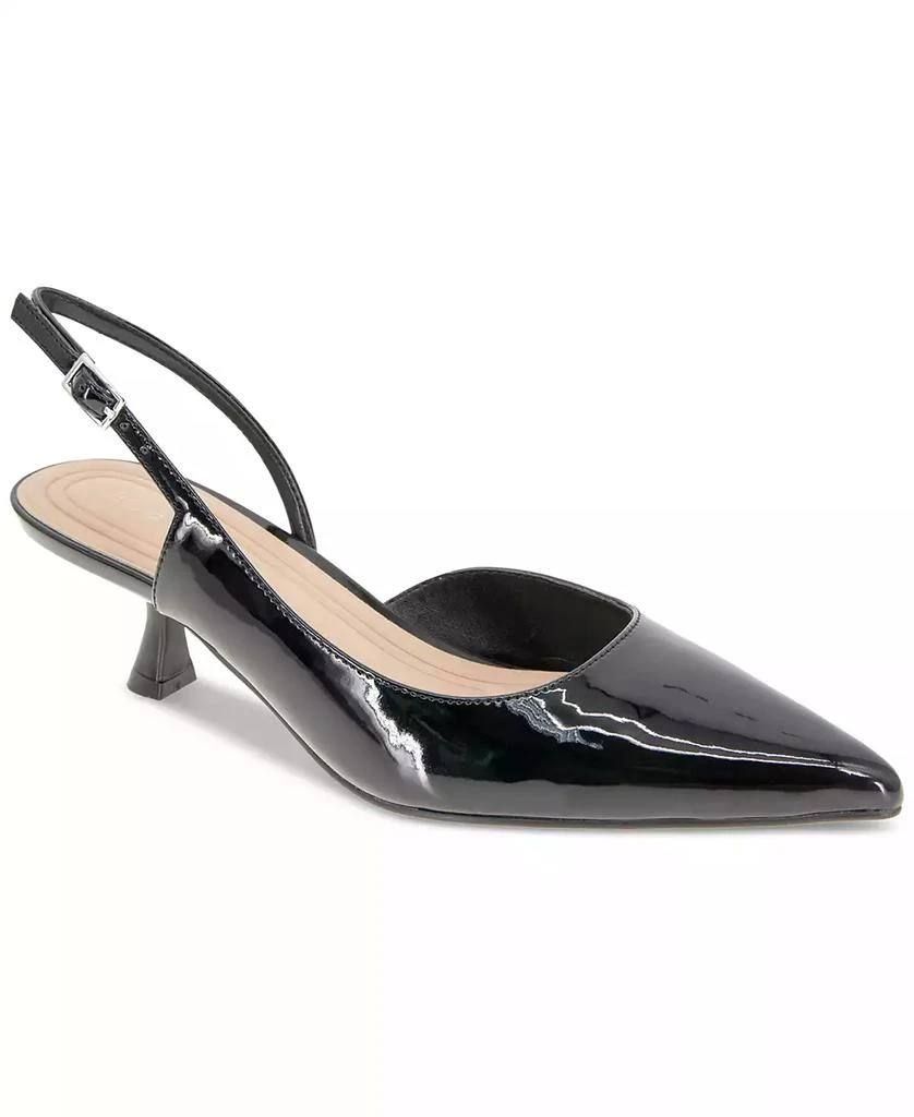 BCBG Women's Kittie Kitten Heel Sling Back Pumps 1