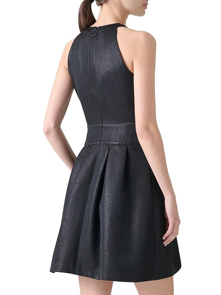 Akris Metallic A-Line Minidress 5