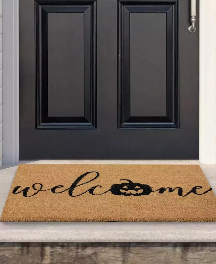 Northlight Pumpkin "Welcome" Halloween Doormat, 18" x 30" 2