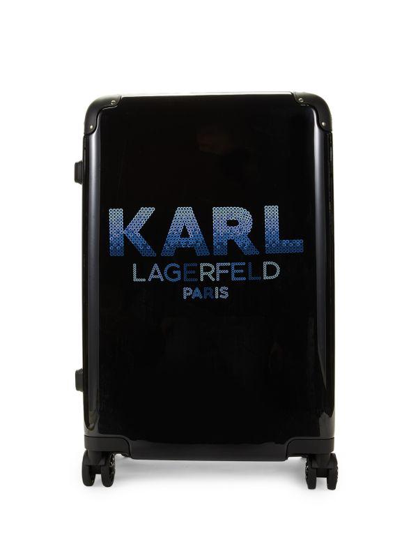 Karl Lagerfeld Paris 24'' Sequin Hardside Spinner Suitcase