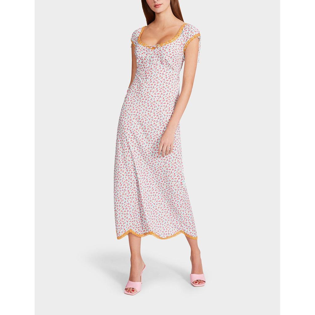 Betsey Johnson Starlight Calico Ribbon Dress Blue