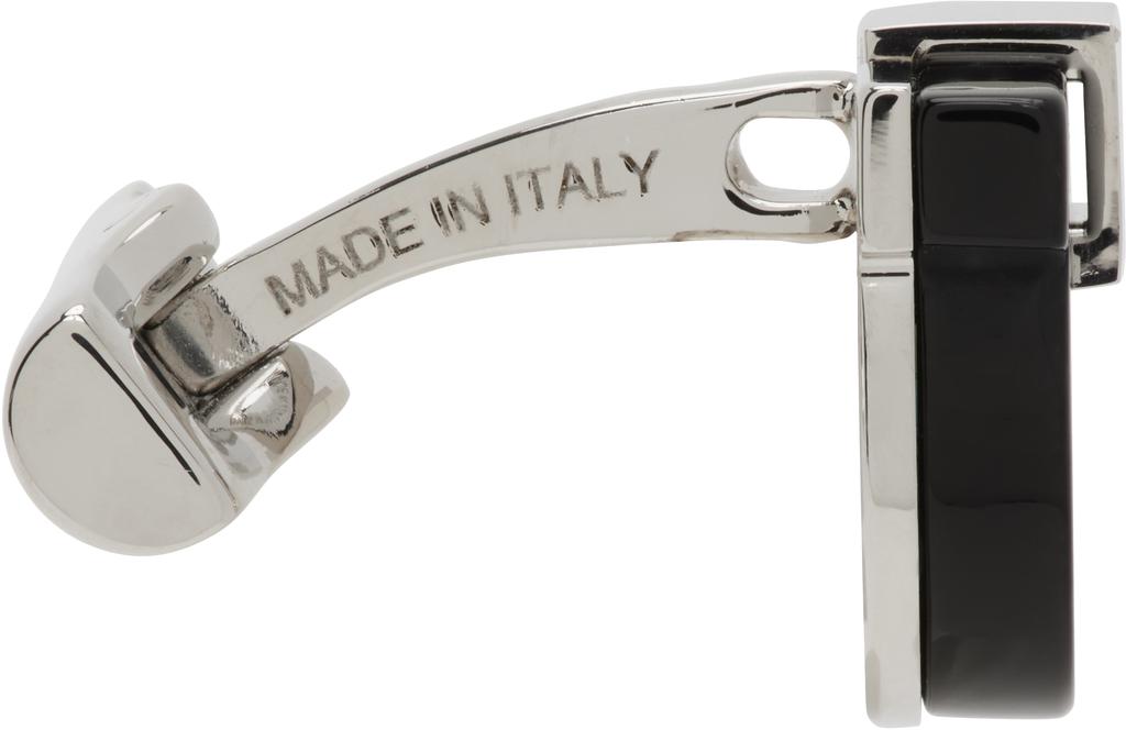 Salvatore Ferragamo Silver Gancini Cuff Links