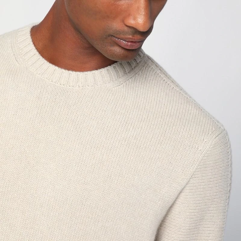 Loro Piana Ivory cashmere crew-neck sweater 4