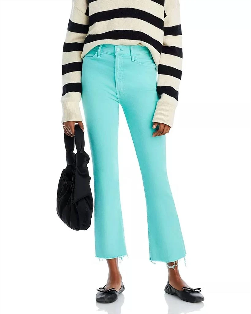 MOTHER Hustler Ankle Fray Flare Leg Jeans 1