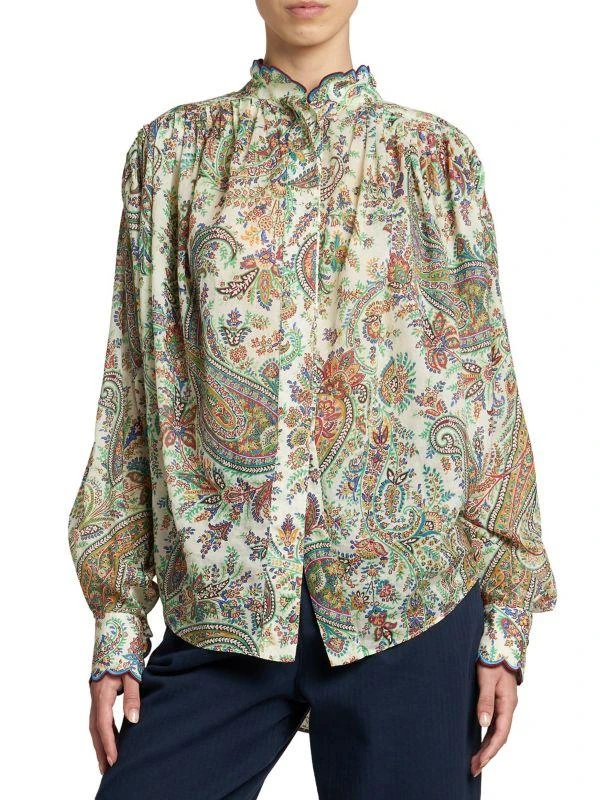 ETRO Summer Solstice Paisley Cotton Blouse 1
