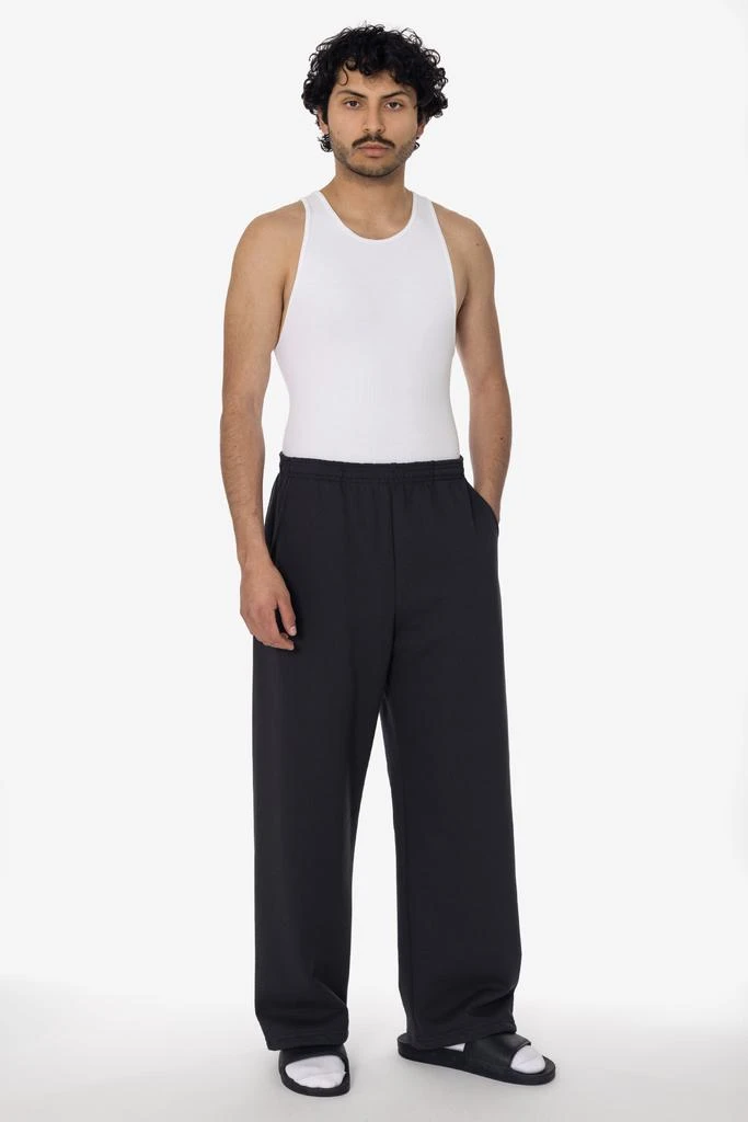 Los Angeles Apparel MWF1045 - 10 oz. Mid-Weight Poly Cotton Fleece Wide Open Bottom Sweatpant 11
